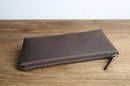 The Pallavi | Handmade Leather Pencil Case - Leather Makeup Bag STEEL HORSE LEATHER 