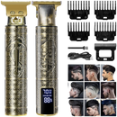 Professional Mens Hair Clippers Gold Cordless Trimmer - by ARBA Global