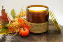 Pumpkin Butter Soy Wax Candle | 16 oz Double Wick Amber Apothecary Jar Candle Prairie Fire Tallow, Candles, and Lavender 