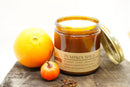 Pumpkin Spice Soy Wax Candle | 16 oz Double Wick Amber Apothecary Jar Candle Prairie Fire Tallow, Candles, and Lavender 