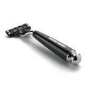 Black Handle Razor Featuring Gillette Mach3 Blade Cartridge Razor Hawkins & Brimble COM 