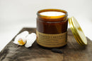 Roasted Chestnut Soy Wax Candle | 16 oz Double Wick Amber Apothecary Jar Candle Prairie Fire Tallow, Candles, and Lavender 