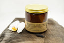 Roasted Chestnut Soy Wax Candle | 16 oz Double Wick Amber Apothecary Jar Candle Prairie Fire Tallow, Candles, and Lavender 