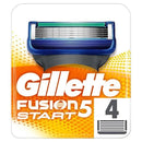 Gillette Fusion Replacement Razor Blades for Men - 4 Pack, 5 Blades for Smooth Shaving, Compatible with Gillette Fusion Razors