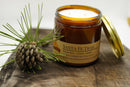 Santa Fe Trail Soy Wax Candle | 16 oz Double Wick Amber Apothecary Jar Candle Prairie Fire Tallow, Candles, and Lavender 