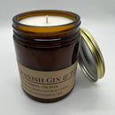 Scented Soy Wax Candle (8.0 oz) 50-60 Hour Burn Time, Cotton Wick, Amber Glass Jar, Grown and Made in USA - Candle Prairie Fire Tallow, Candles, and Lavender Spanish Gin & Tonic 