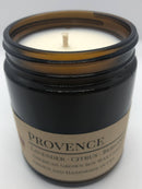Scented Soy Wax Candle (8.0 oz) 50-60 Hour Burn Time, Cotton Wick, Amber Glass Jar, Grown and Made in USA - Candle Prairie Fire Tallow, Candles, and Lavender Provence (Lavender) 