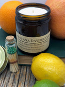 Scented Soy Wax Candle (8.0 oz) 50-60 Hour Burn Time, Cotton Wick, Amber Glass Jar, Grown and Made in USA - Candle Prairie Fire Tallow, Candles, and Lavender Havana Daydreamin' 