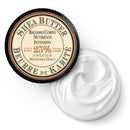 Perlier Shea + Sweet Almond Body Balm in an open jar