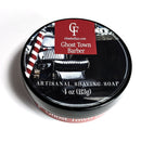 Silk Tallow Shave Soap - Ghost Town Barber Shaving Soap Chiseled Face 