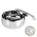 Stainless Steel Shaving Soap Bowl with Lid - by ARBA Global