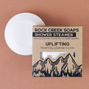 Shower Steamer in Uplifting Shower Additives Rock Creek Soaps 