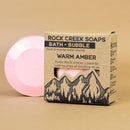 Bath Bomb in Warm Amber Bath Soak Rock Creek Soaps 