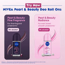 Nivea Pearl and Beauty Deo Roll On With Pearl Extracts & Avocado Oil 48 H Smooth & Beautiful Underarms 0% Alcohol Deodorant Dista 