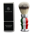 Shaving Brushes for Men, Best Synthetic Italian Flag Shaving Brush for Personal and Professional Shaving Hair Salon Tool Gifts for Boyfriends, Fathers Day Shaving Brush Frank Shaving Handmade 
