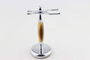 Frank shaving Chrome brush and razor stand Accessories Frank Shaving Handmade 