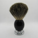 Black & Chrome Heavy-Handed Shaving Brush (Finest Badger 22mm) - (Pre-Owned) Shaving Brush Murphy & McNeil Pre-Owned Shaving 