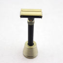 Frank shaving Adjustable Butterfly Double Edge Safety Razor Matte BLACK & Bronze Safety Razor Frank Shaving Handmade 